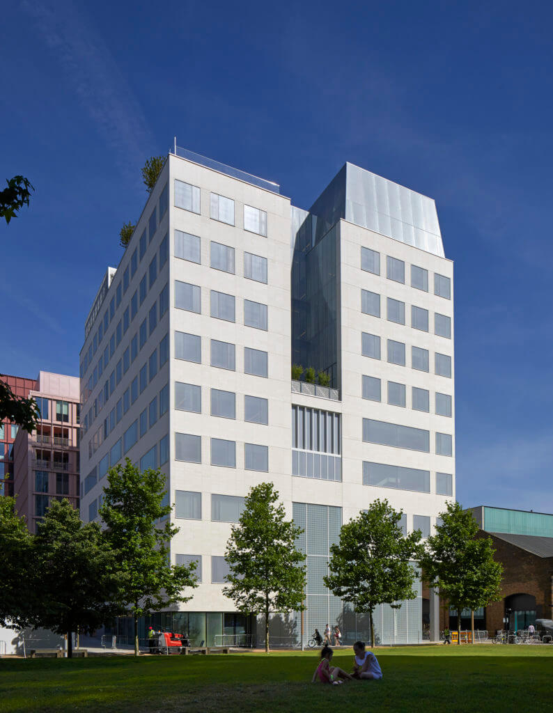 The Aga Khan Centre - a white modern building